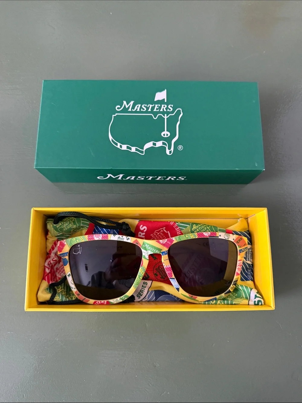 Masters Red, Green, Yellow Patterned Sunglasses for Men